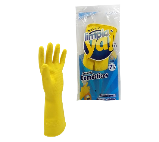 Guante Amarillo Talla 7.5